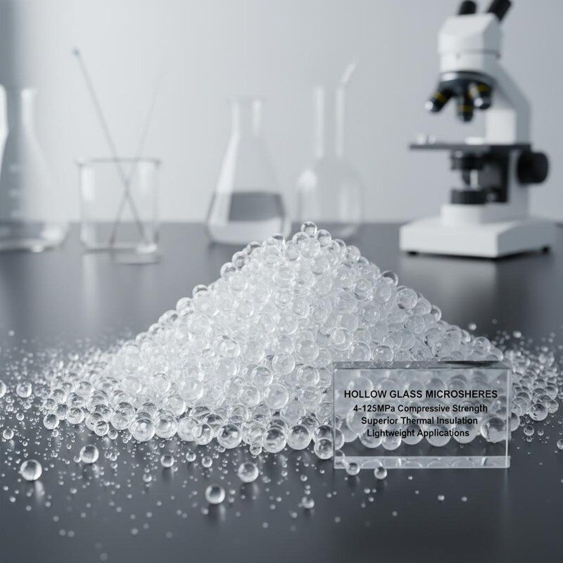 Microsphères de verre creuses avec une résistance à la compression de 4-125 MPa pour une isolation thermique supérieure et des applications légères