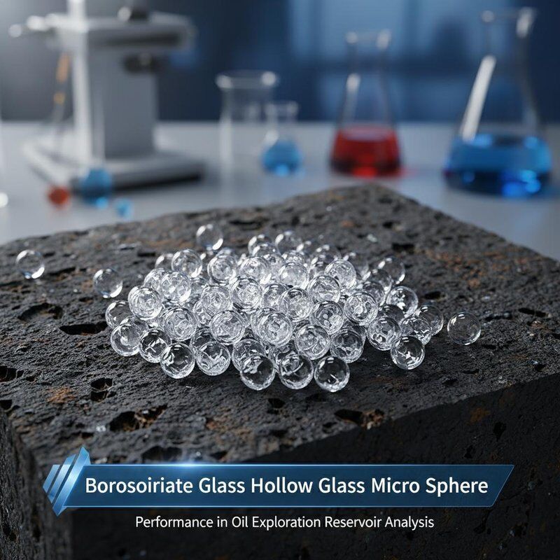 Microsphères de verre creux en borosilicate destinées à l'exploration pétrolière - non inflammables, à faible viscosité et haute résistance à la compression