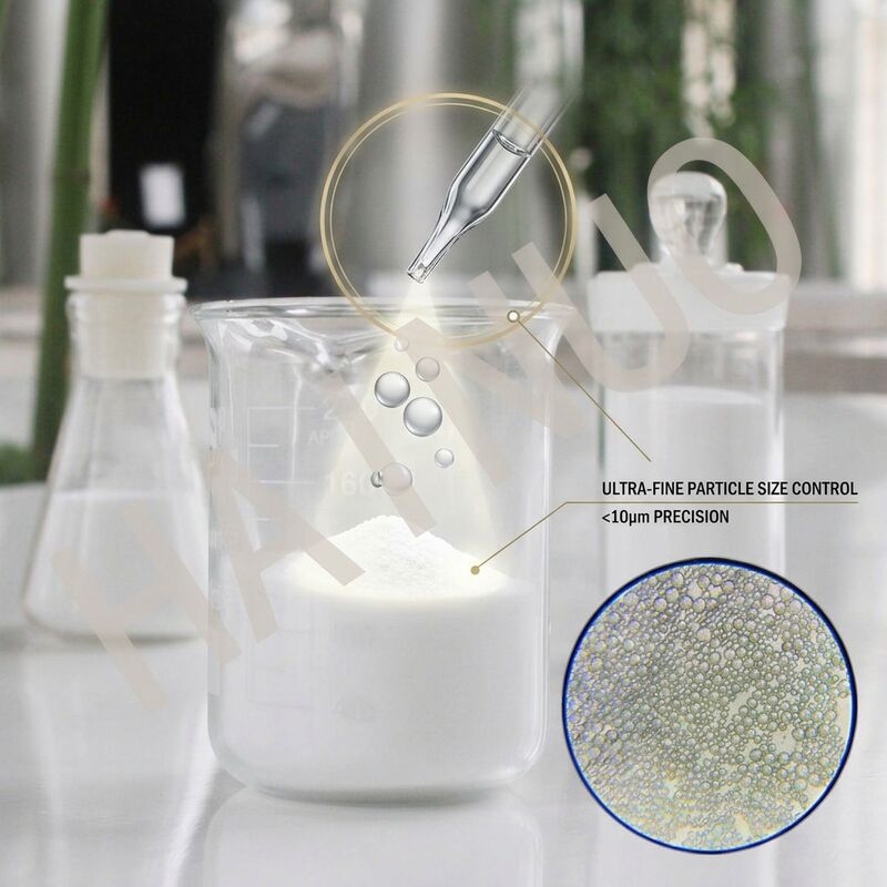 Perles de verre creuses blanches/transparentes avec une conductivité thermique de 0,130 et une résistance à la compression élevée de 2000 psi pour revêtements et isolation