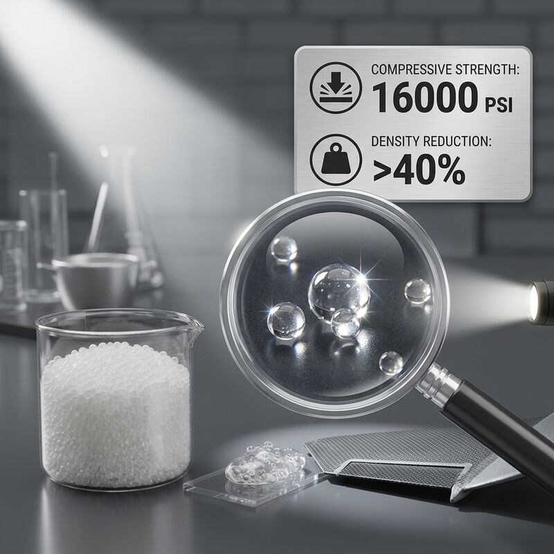 High Strength Glass Bubbles Microspheres with 100 MPa Compressive Strength and Low Thermal Conductivity 0.04 W/m·K for Enhanced Material Performance
