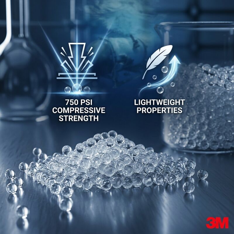 Boules de verre creuses avec une densité de 0,15 à 0,60 G/cm3, une teneur en humidité inférieure à 0,5% et une résistance chimique élevée