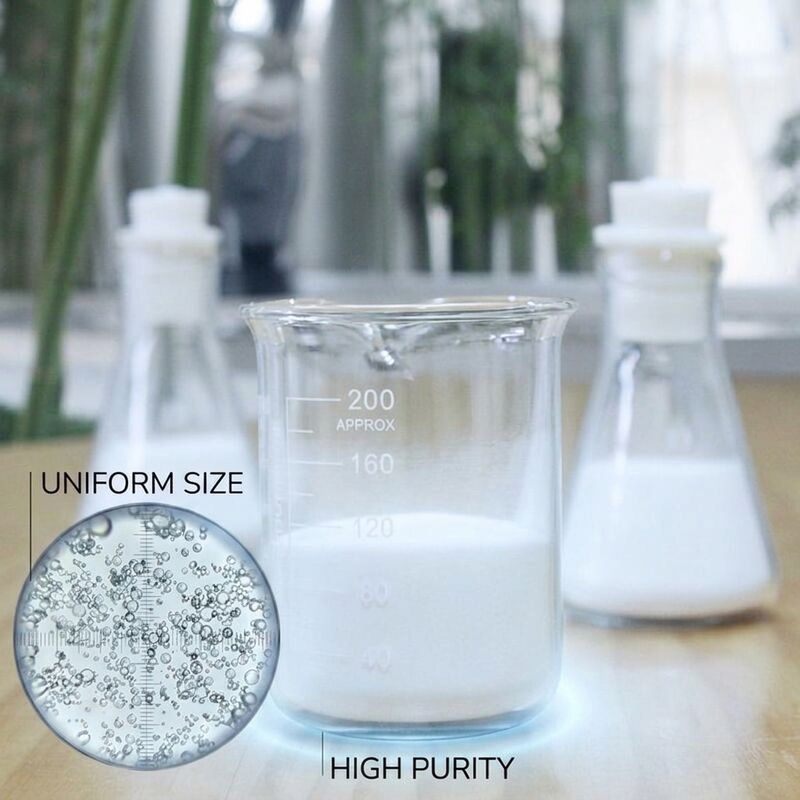 Bulles de verre creuses de très faible densité HN15 0,08 à 0,15 g/cm3 Remplisseur d'isolation thermique pour revêtements écoénergétiques