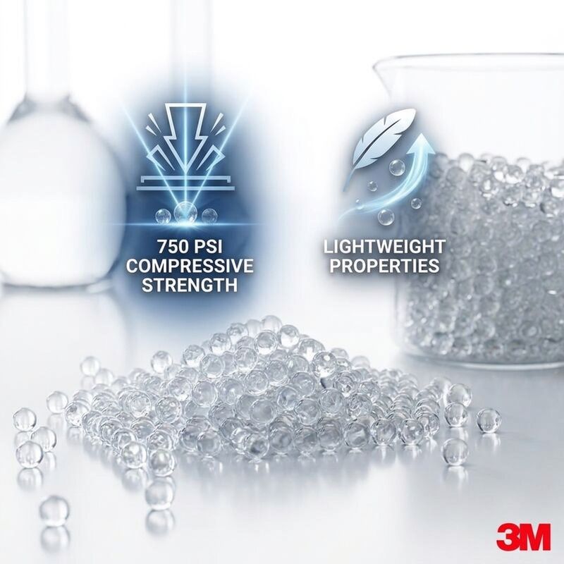HN40 Boules de verre creuses 80 MPa Résistance à la compression Remplisseur léger pour le moulage par injection de composites thermoplastiques